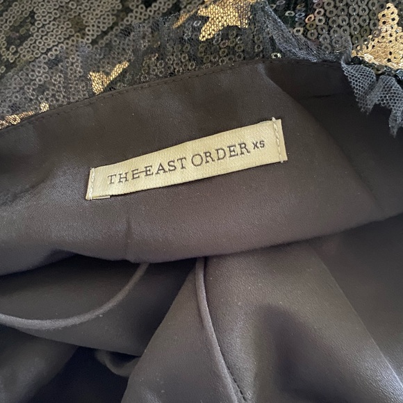 The East Order Black Sequin Mini Dress with Gold Stars - Picture 5 of 5